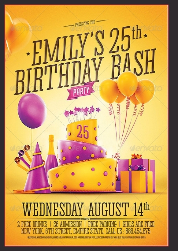 Free 62+ Printable Birthday Invitation Templates In Pdf | Ai | Ms Word Throughout Birthday Card Publisher Template