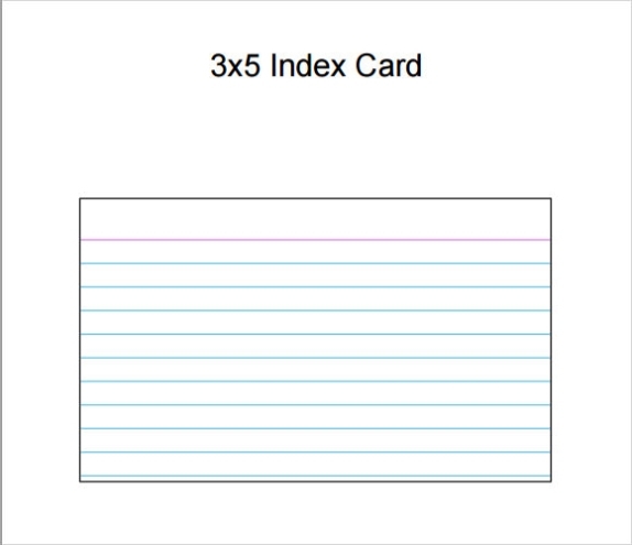 Free 9+ Index Card Templates In Pdf | Excel In Index Card Template Google Docs