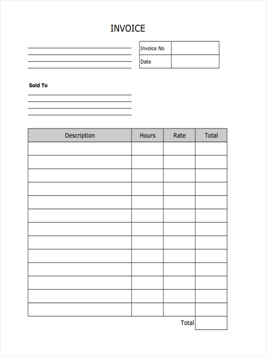 Free 9+ Printable Invoice Forms In Pdf | Ms Word | Excel Intended For Free Document Templates For Business