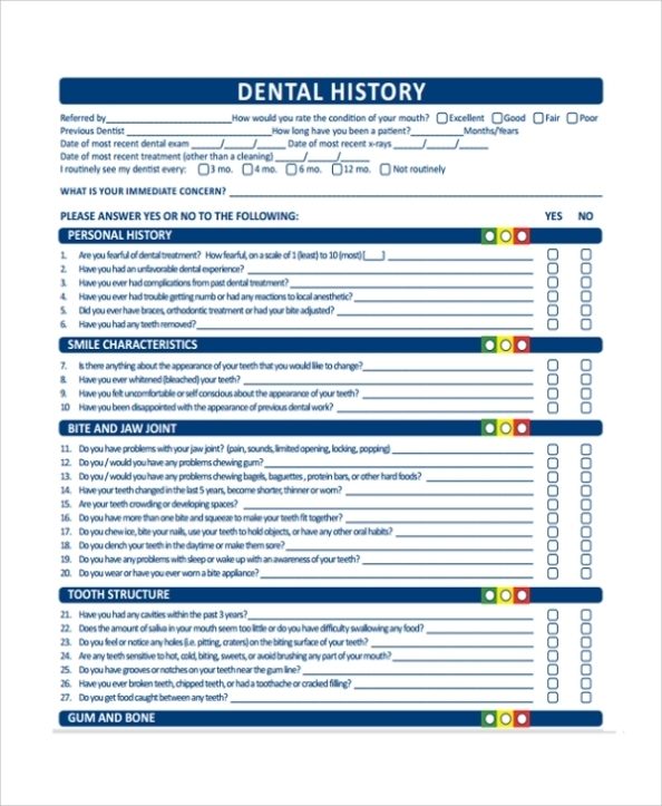 Free 9+ Sample Medical History Templates In Pdf | Ms Word Within Medical History Template Word
