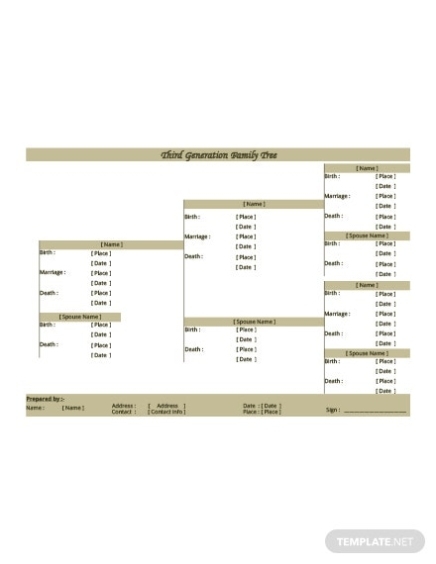 Free Blended Family Tree Template In Microsoft Word, Apple Apple Pages | Template Throughout 3 Generation Family Tree Template Word