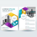 Free Business Brochure Template With Geometric Shapes Vector – Free With Regard To New Business Flyer Template Free