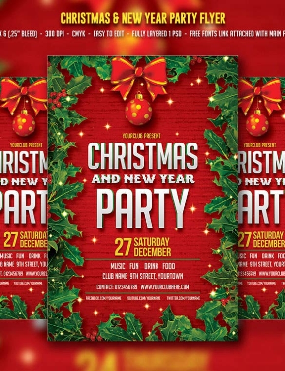 Free Christmas Flyer Templates Word | Professional Business Template With Christmas Flyer Template Word