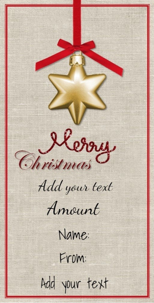 Free Christmas Gift Certificate Template | Customize Online & Download Inside Present Card Template
