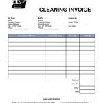 Free Cleaning (Housekeeping) Invoice Template – Word | Pdf – Eforms Pertaining To Invoice Checklist Template