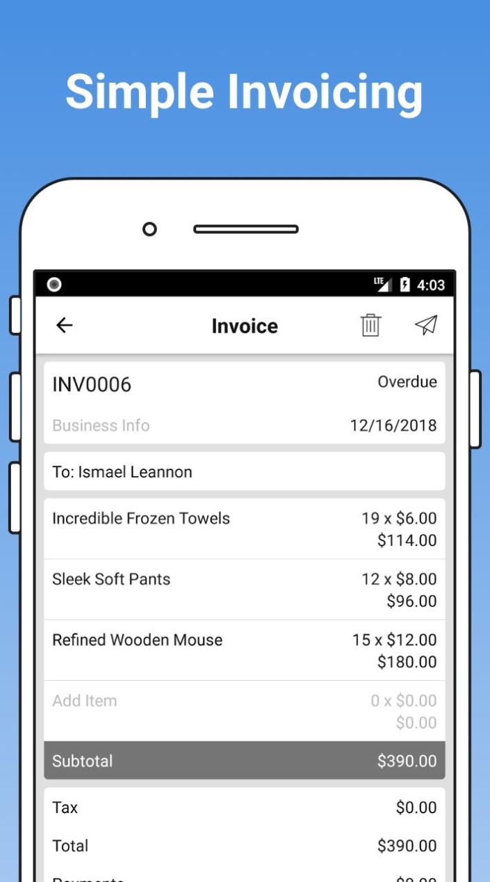 Free Contractor Estimate & Invoice Maker For Android – Apk Download For Free Invoice Template For Android