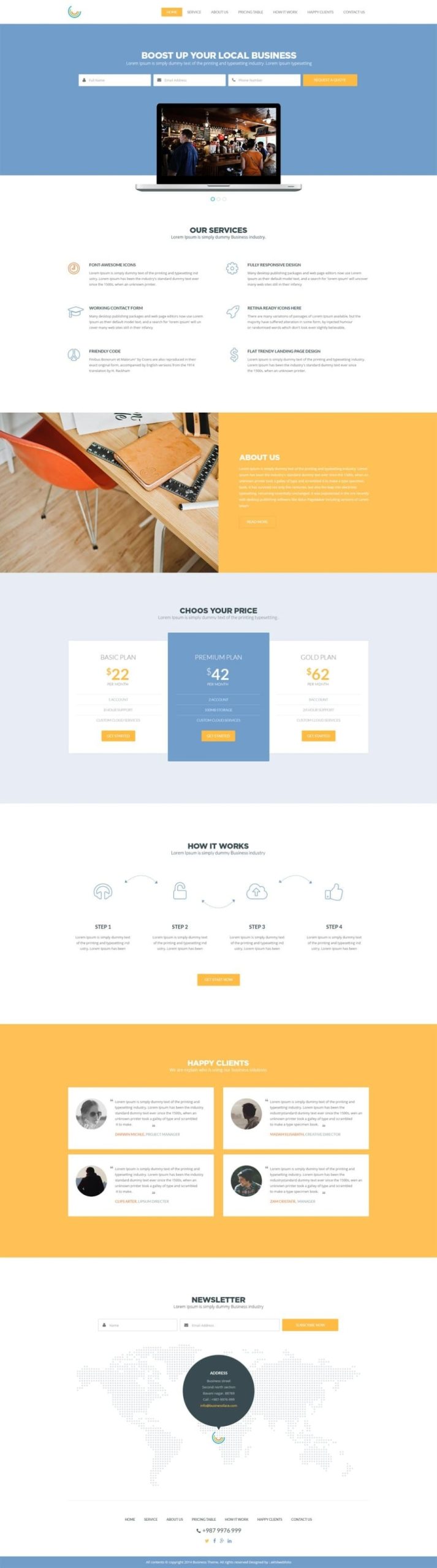 Free Corporate And Business Web Templates Psd Intended For Business Website Templates Psd Free Download