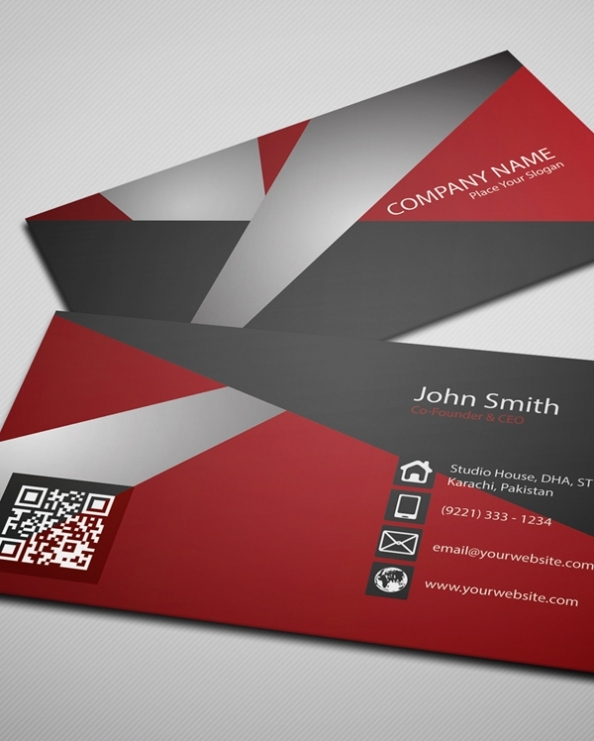 Free Creative Red Business Card Psd Template | Freebies | Graphic Design Junction Throughout Free Personal Business Card Templates
