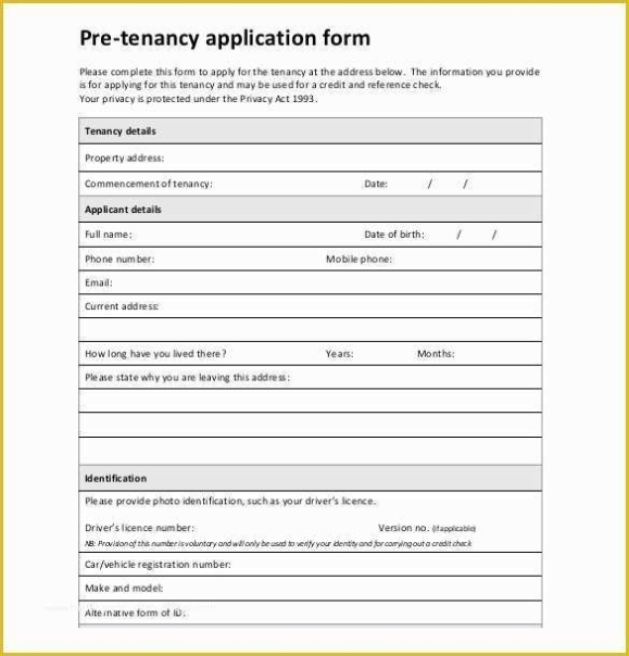 Free Document Templates Download Of 13 Rental Application Templates Intended For Free Document Templates For Business