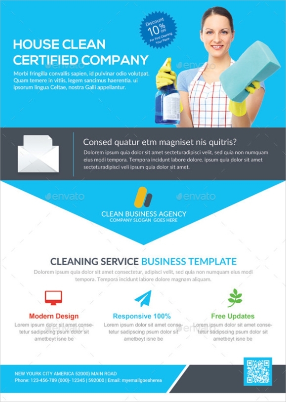 Free Downloadable Templates Of Flyers For House Cleaning - Eralop in Janitorial Flyer Templates