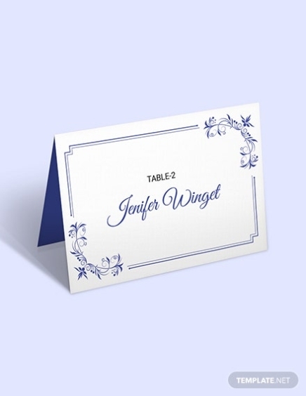 Free D&U Wedding Place Card Template: Download 223+ Cards In Psd, Illustrator, Indesign, Word With Wedding Place Card Template Free Word
