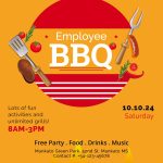 Free Employee Bbq Party Flyer Template In Adobe Photoshop, Microsoft Word, Microsoft Publisher With Free Printable Event Flyer Templates