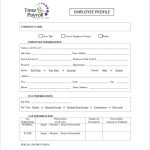Free Employee Profile Template For Personal Business Profile Template