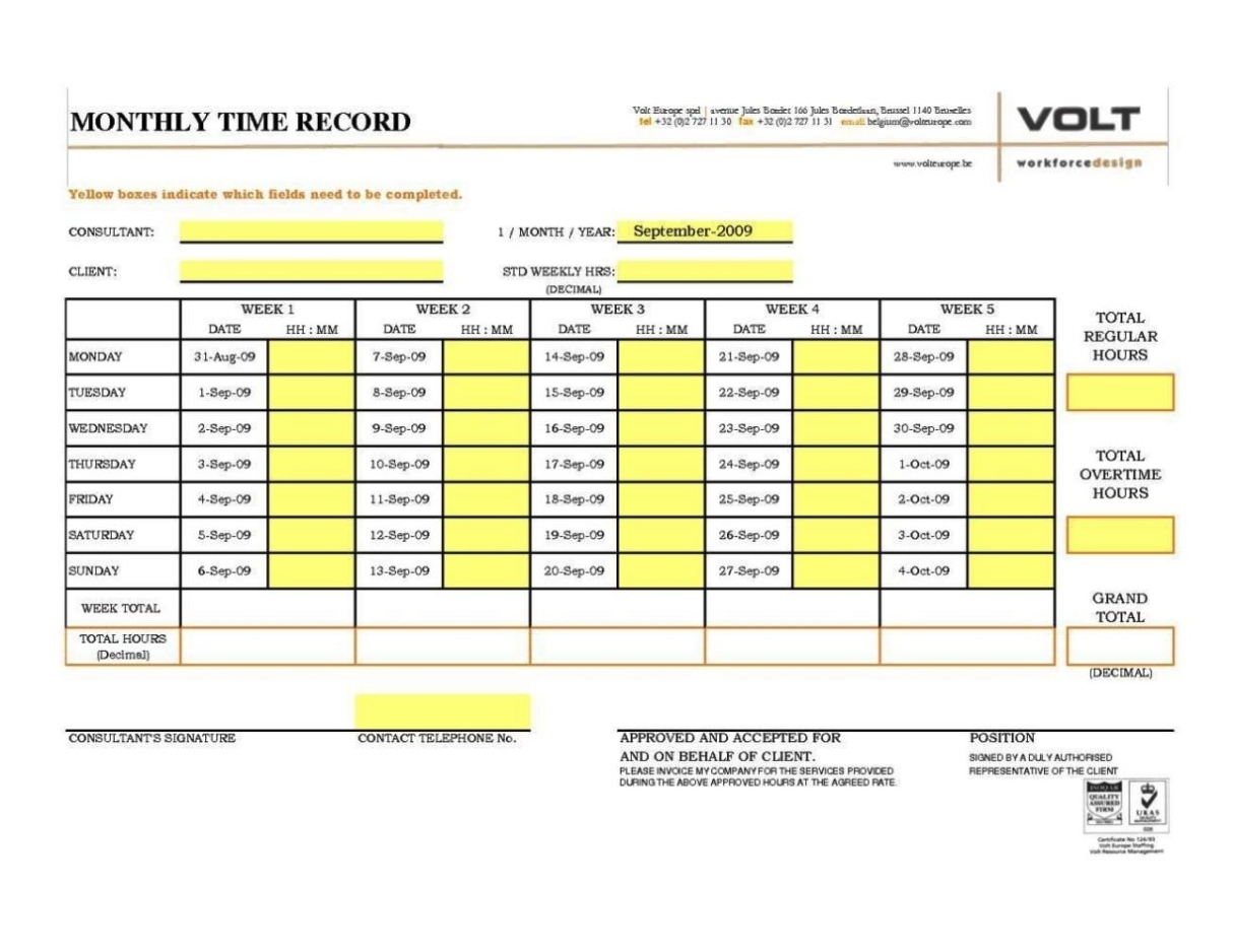 Free Excel Timesheet Template With Formulas – Sampletemplatess – Sampletemplatess Throughout Timesheet Invoice Template Excel