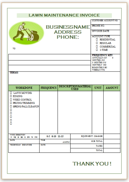 Free Gardening Invoice Template – Bonsai Within Gardening Invoice Template