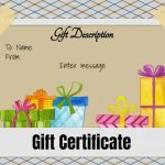 Free Gift Certificate Template | 50+ Designs | Customize Online And Print For Present Card Template