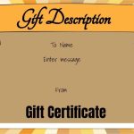 Free Gift Certificate Template | 50+ Designs | Customize Online And Print Inside Donation Cards Template