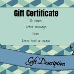 Free Gift Certificate Template | 50+ Designs | Customize Online And Print inside Donation Cards Template