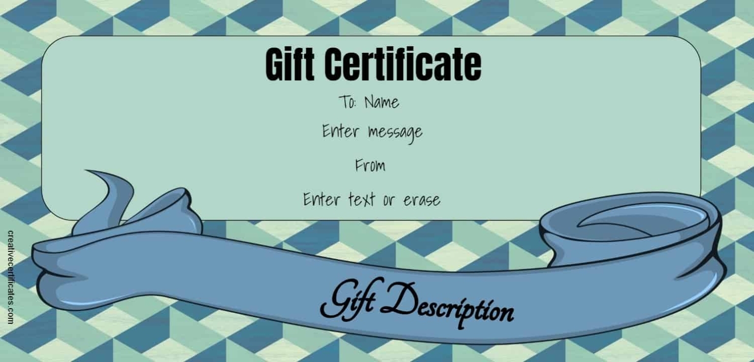 Free Gift Certificate Template | 50+ Designs | Customize Online And Print inside Donation Cards Template