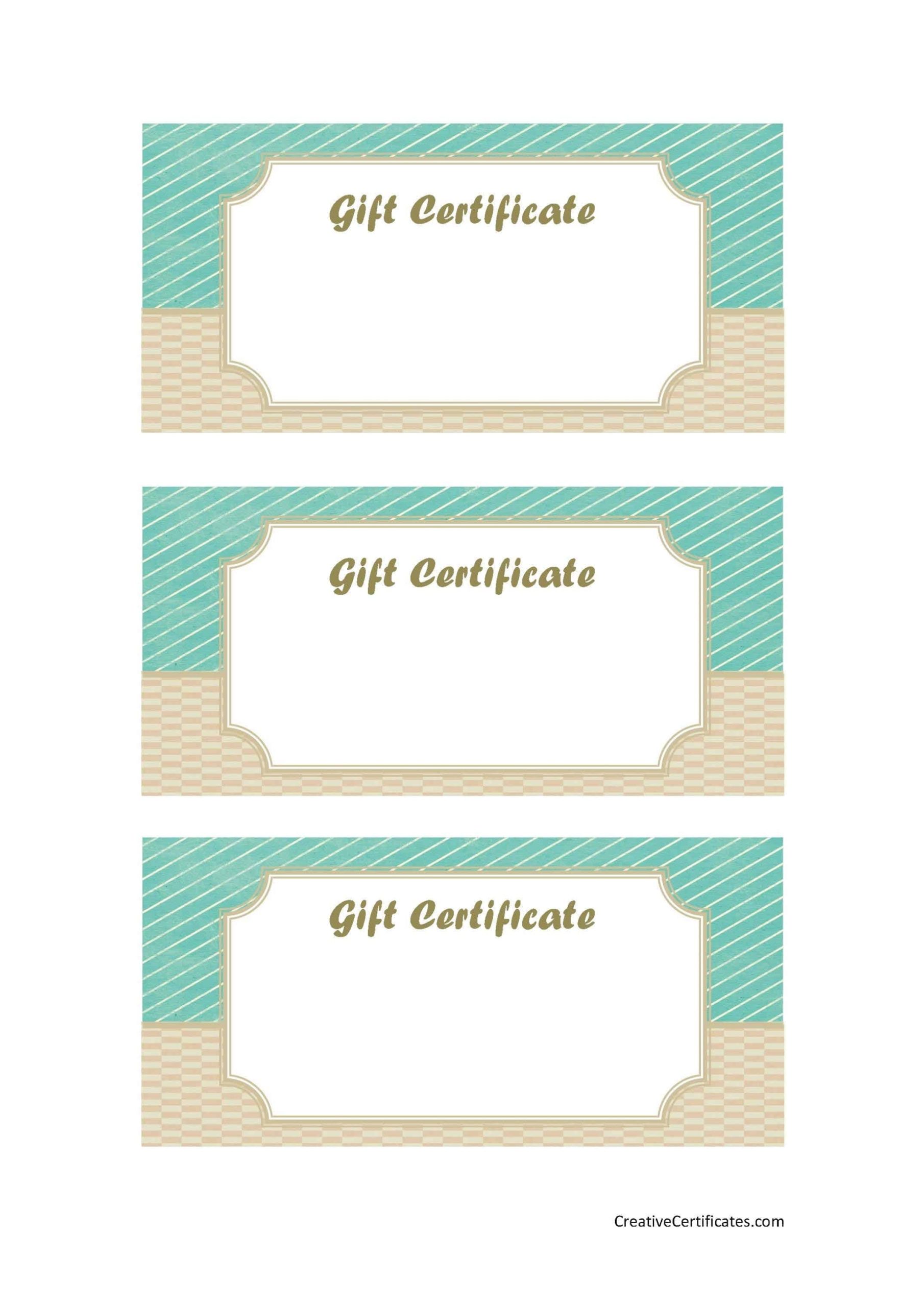 Free Gift Certificate Template | 50+ Designs | Customize Online And Print Pertaining To Donation Cards Template