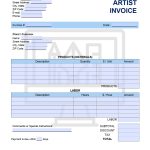 Free Graphic Artist Invoice Template | Pdf | Word | Excel With Graphic Design Invoice Template Pdf
