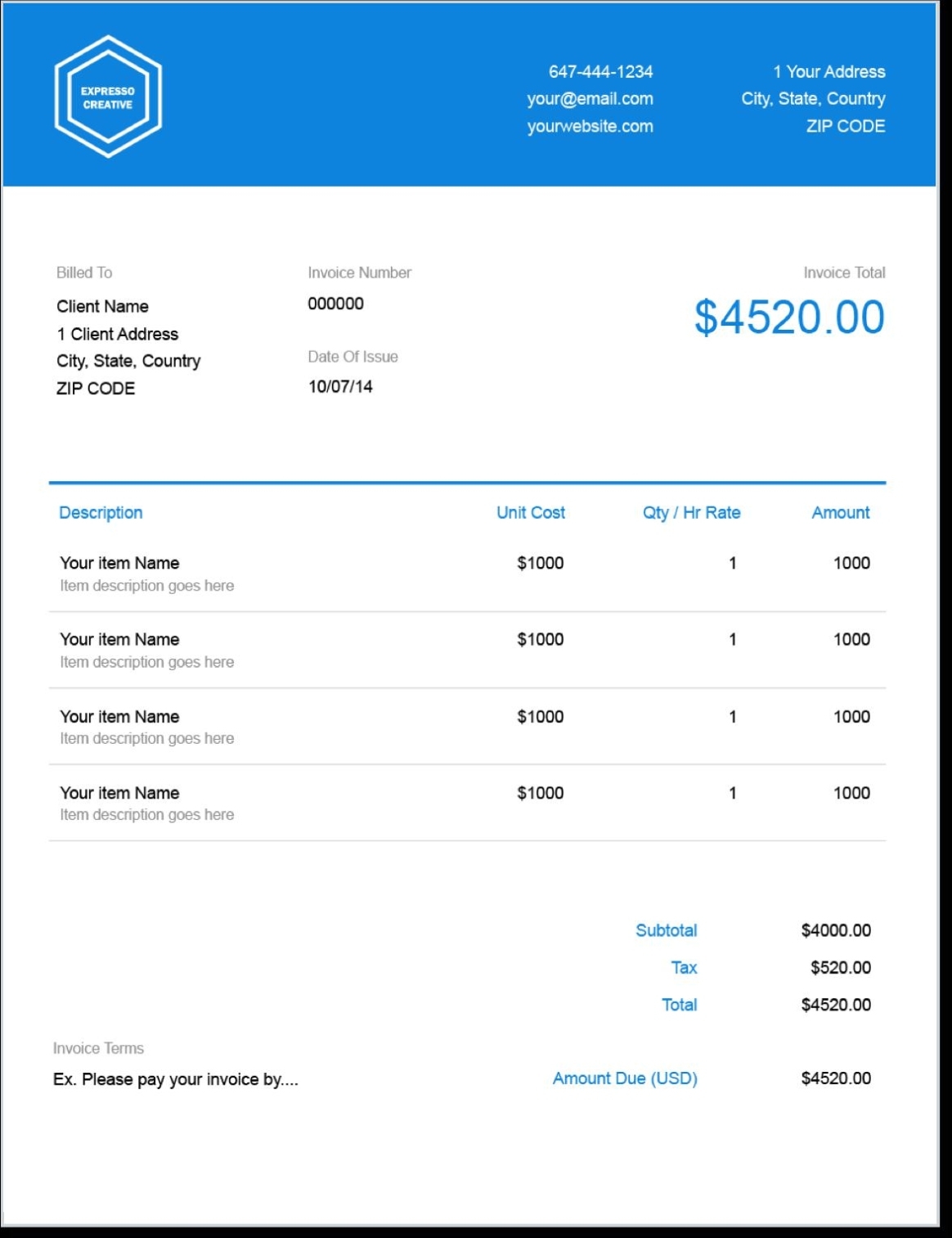 Free Invoice Template For Iphone with Invoice Template Android