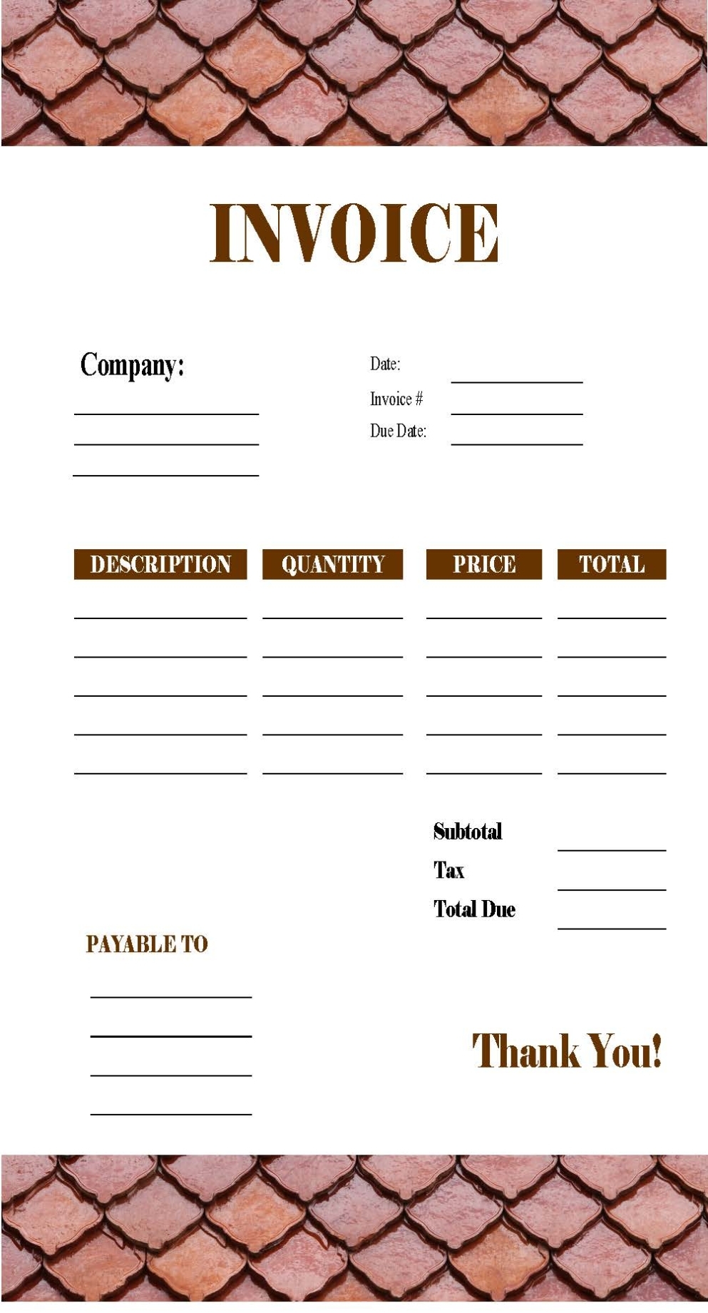 Free Invoice Templates & Online Invoice Maker Regarding Free Roofing Invoice Template