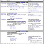 Free Itinerary Templates To Perfectly Plan Your Trips, Travel Plans Regarding Business Travel Itinerary Template Word