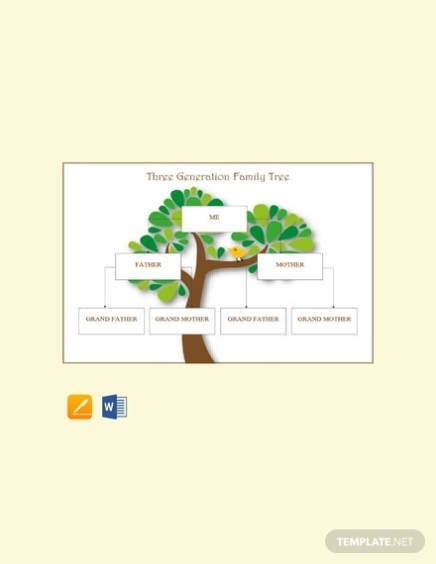 Free Kid Friendly Family Tree Template: Download 38+ Family Trees In Word, Apple Pages, Pdf Regarding 3 Generation Family Tree Template Word