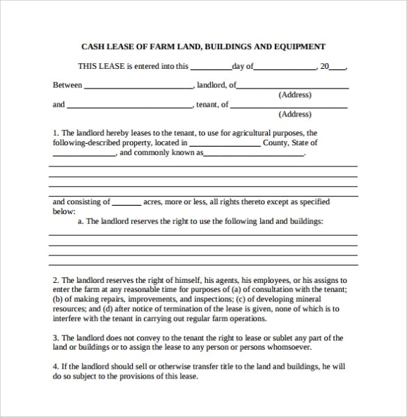 Free Land Lease Agreement Forms To Print - 23 Free Rental Application Forms Templates Printable Inside Farm Business Tenancy Template