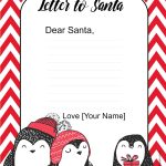 Free Letter To Santa Template | Customize Online Then Print Inside Santa Letter Template Word
