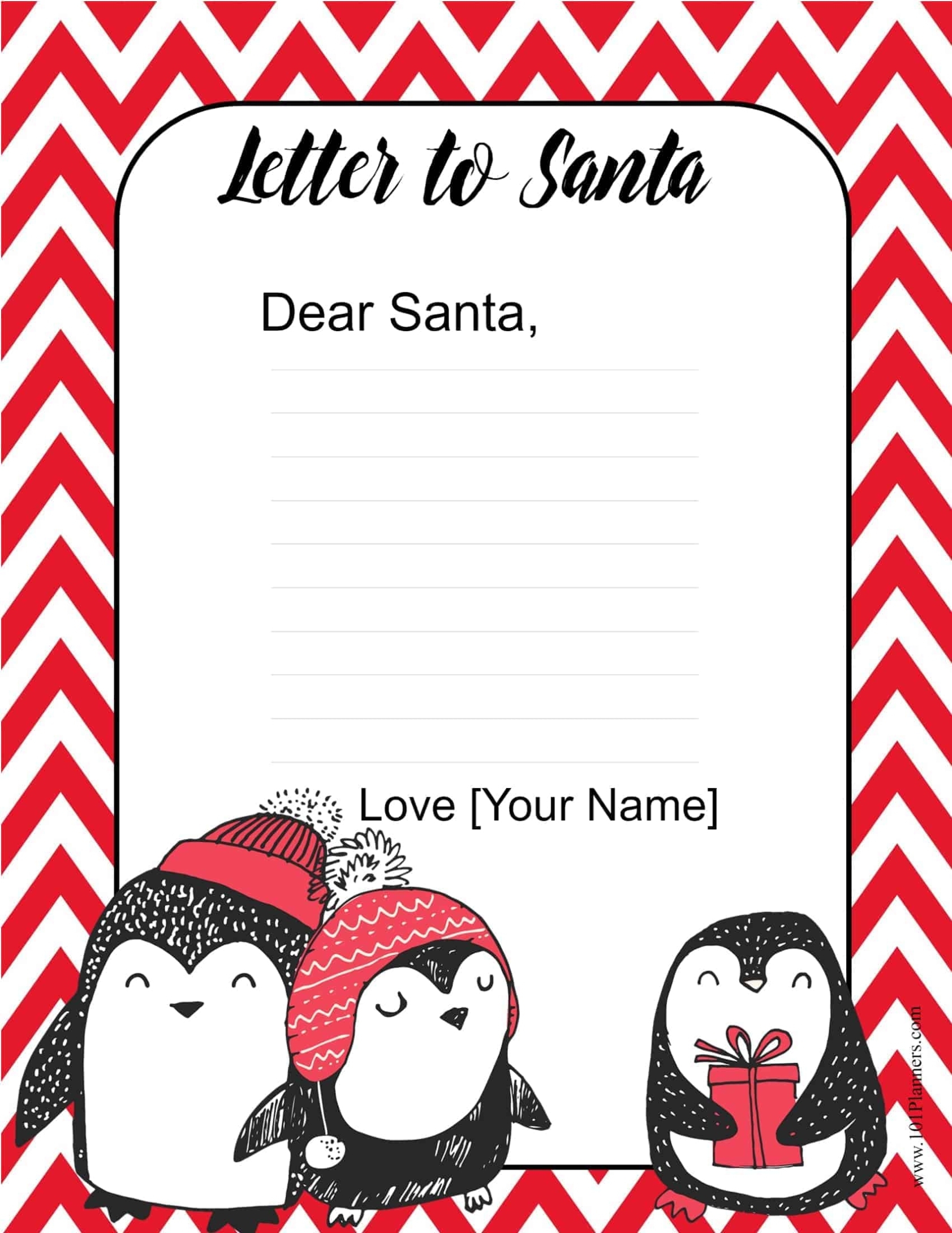 Free Letter To Santa Template | Customize Online Then Print Inside Santa Letter Template Word