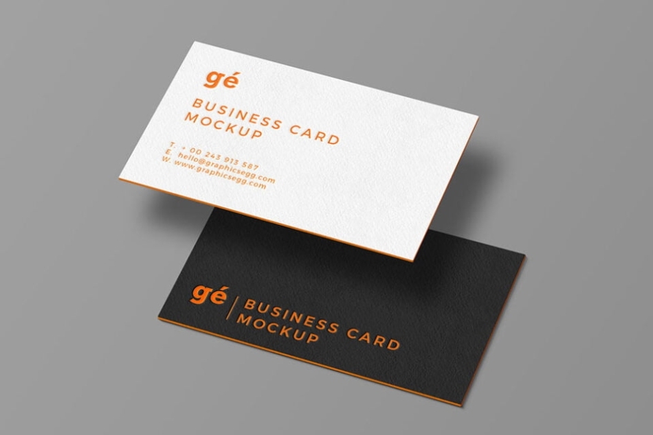 Free Letterpress Business Card Mockup Psd : Folded Business Card Mockup Horizontal Business Card Throughout Fold Over Business Card Template