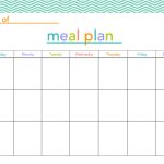 Free Meal Plan Printable  All Things Mamma Pertaining To Weekly Meal Planner Template Word