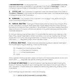 Free Mississippi Corporate Bylaws Template – Pdf | Word – Eforms Within Corporate Bylaws Template Word