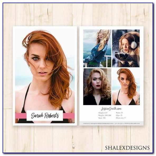 Free Model Comp Card Template Download Throughout Free Zed Card Template