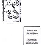 Free Mother'S Day Heart Cards – Early Play Templates Intended For Mothers Day Card Templates