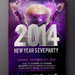 Free New Year'S Eve Psd Party Flyer Template Download On Behance For New Years Eve Flyer Template