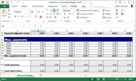Free Personal Budget Planner Template For Excel With Regard To Small Business Budget Template Excel Free