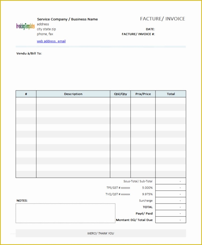 Free Personal Invoice Template Of Editable Invoice Template Excel Inside Individual Invoice Template