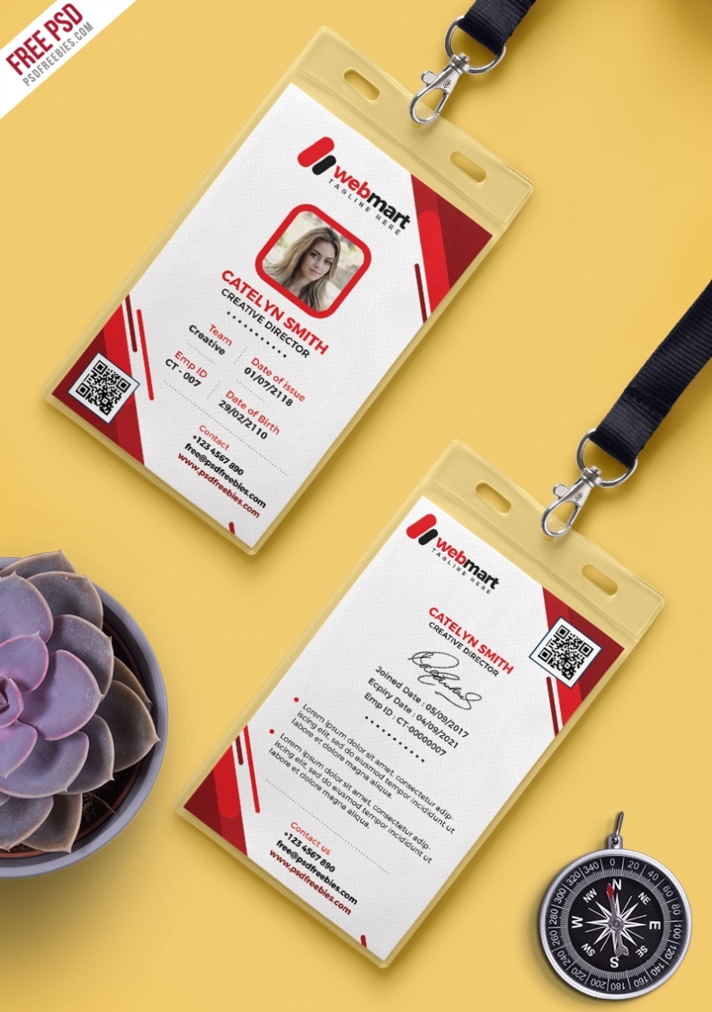 Free Photo Identity Card Psd Template – Psdfreebies With Regard To Photographer Id Card Template