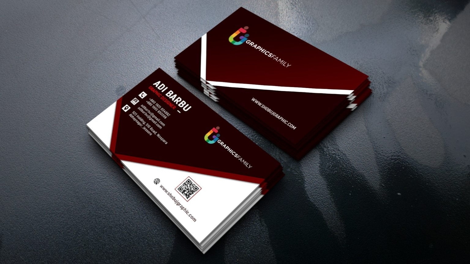 Free Photoshop Graphic Design Business Card Psd Template – Graphicsfamily Within Calling Card Template Psd