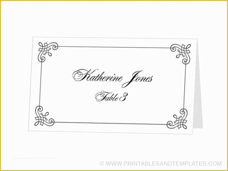 Free Place Card Template Word Of Tent Card Template | Heritagechristiancollege In Free Place Card Templates Download