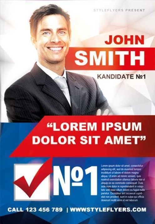 Free Political Campaign Flyer Templates - Cards Design Templates in Election Campaign Flyer Template