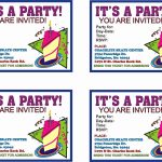 Free Printable Birthday Party Flyers – Free Printable With Birthday Party Flyer Templates Free