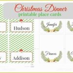 Free Printable Christmas Table Place Cards Template Of Christmas Printable Place Cards Pinkwhen With Regard To Christmas Table Place Cards Template