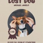 Free, Printable, Customizable Lost Dog Flyer Templates | Canva within Lost Pet Flyer Template