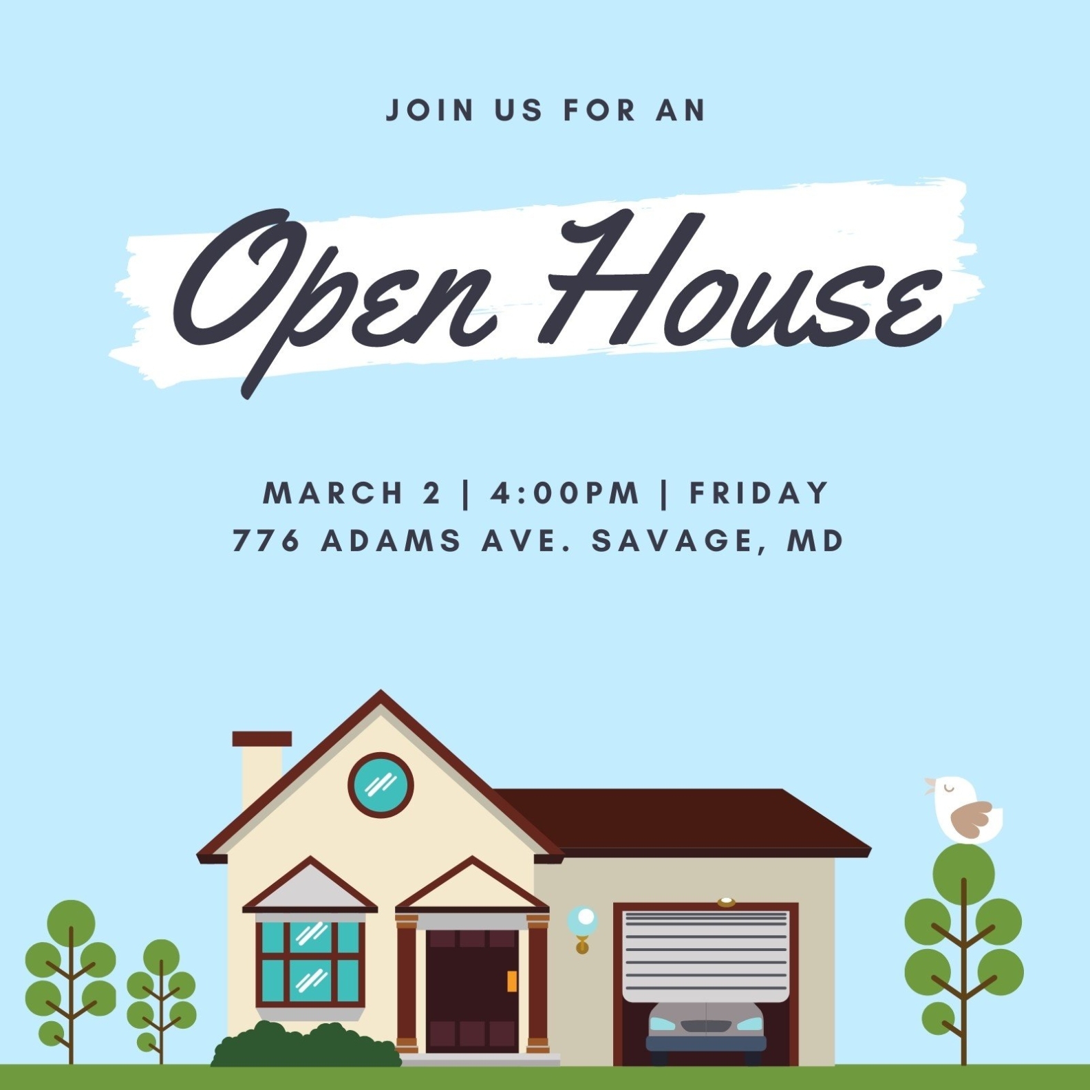 Free Printable, Customizable Open House Invitation Templates | Canva For Business Open House Invitation Templates Free