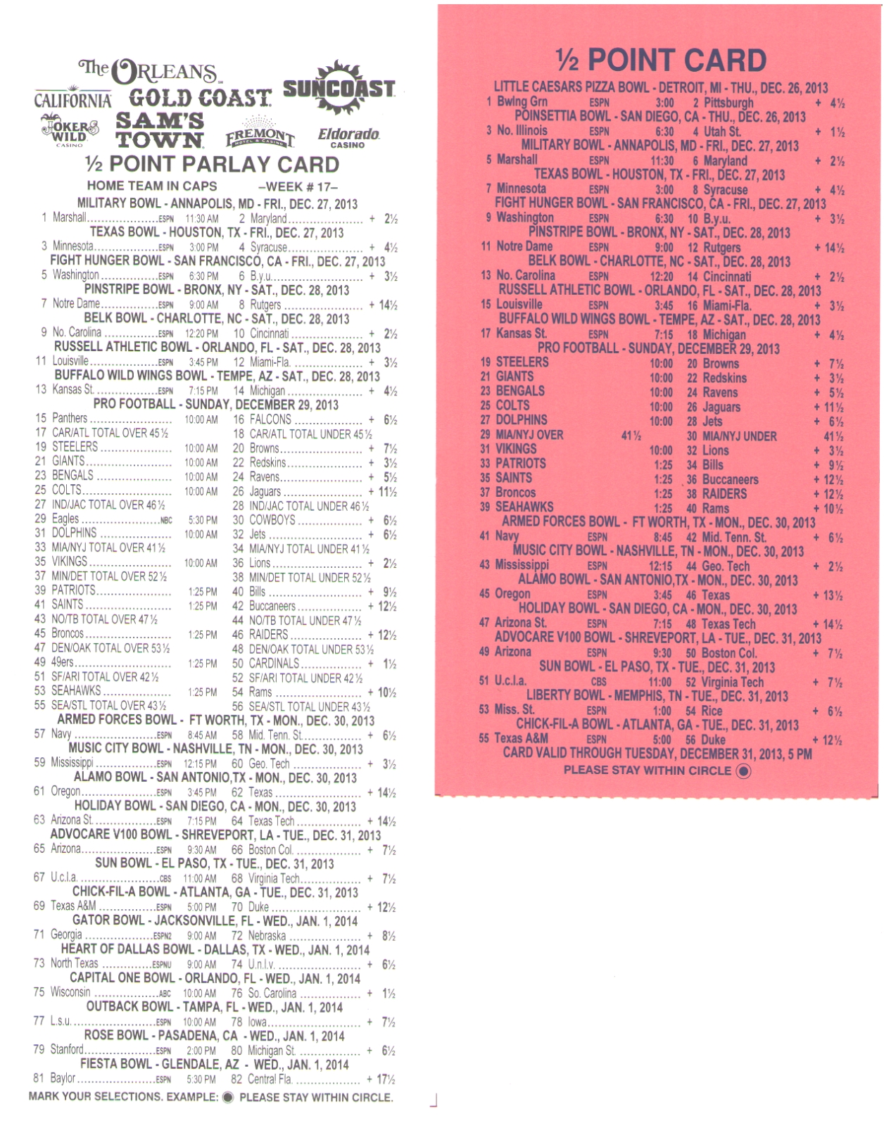 Free Printable Football Parlay Cards – Free Printable Inside Football Betting Card Template