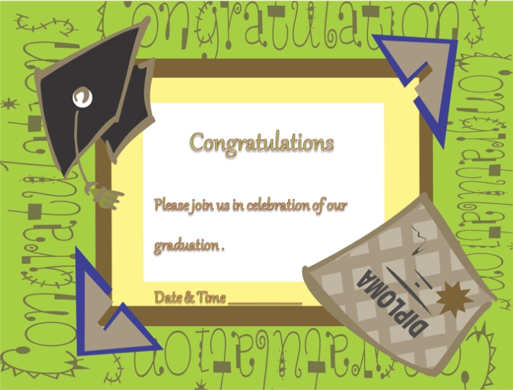 Free Printable Graduation Ceremony Invitation Template Intended For Graduation Party Invitation Templates Free Word